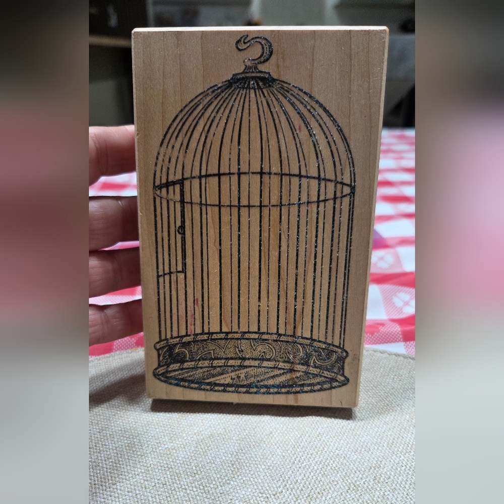 Expressions Wooden Bird Cage Stamp